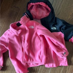 The North Face fleece insert winter coat 2t